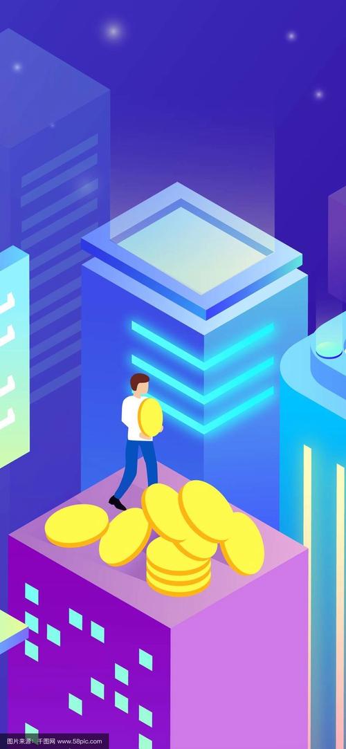 A vibrant depiction of Bitcoin mining operations in action
